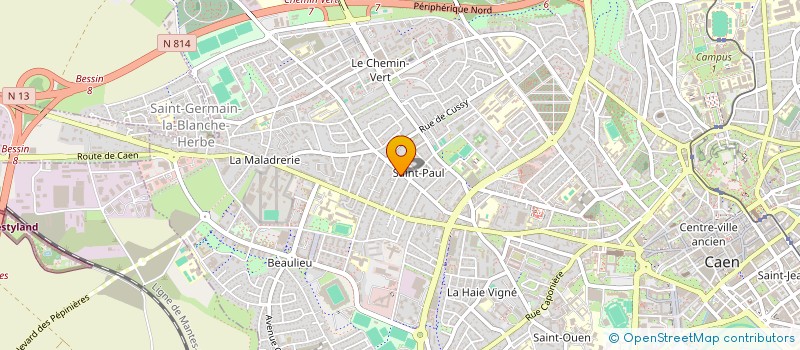 localisation de l'entreprise SCI 0713  CAEN