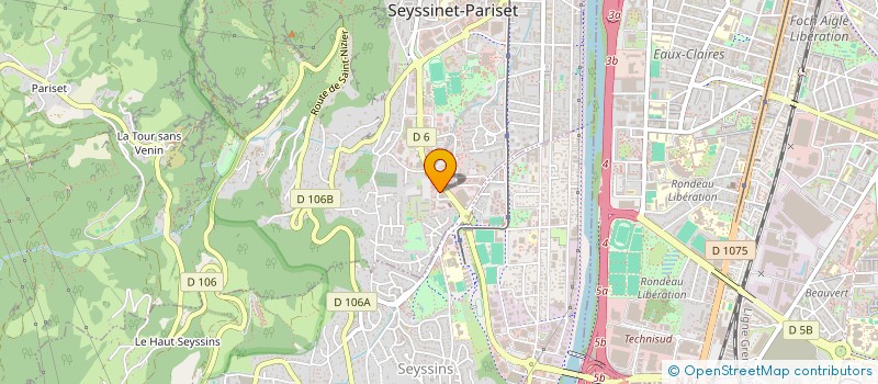localisation de l'entreprise SCI 0CTOBRE  SEYSSINET-PARISET