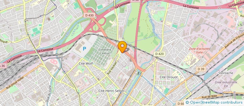 localisation de l'entreprise SCI 1/2 LUNE  ILLZACH