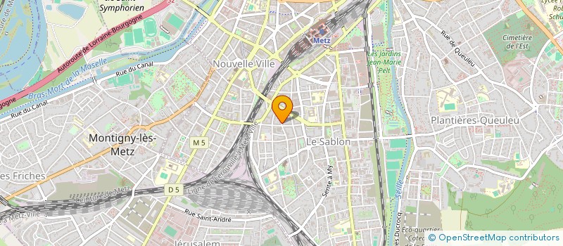 localisation de l'entreprise SCI 1-7 RUE DES HALLES  METZ