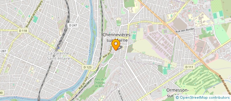 localisation de l'entreprise SCI 1 ALLEE GAUGUIN  CHENNEVIERES-SUR-MARNE