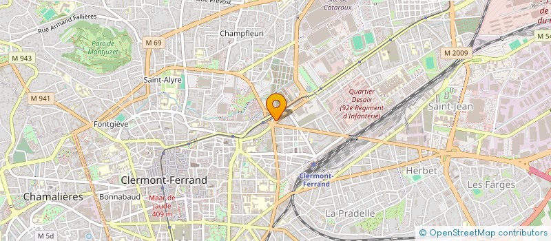 localisation de l'entreprise SCI 1 BIS AV DE LA REPUBLIQUE  CLERMONT-FERRAND