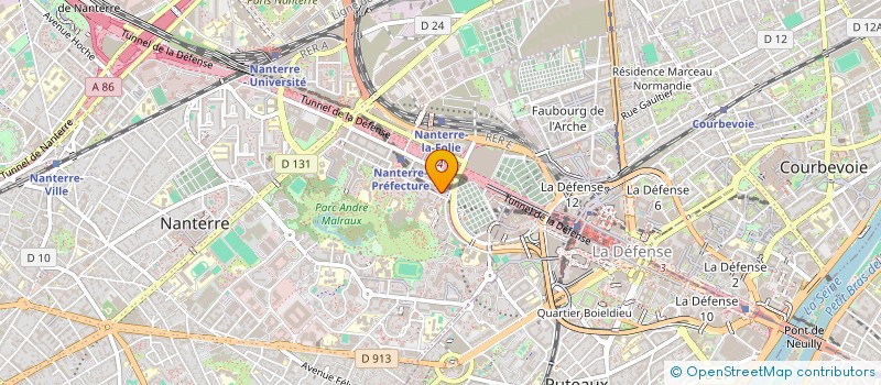 localisation de l'entreprise SCI 1 BIS AVENUE FOCH  NANTERRE