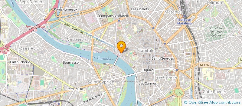 localisation de l'entreprise SCI 1 BIS RUE PARGAMINIERES  TOULOUSE