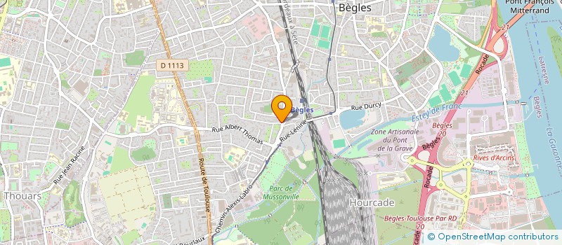 localisation de l'entreprise SCI 1 BONNEVIE à BEGLES