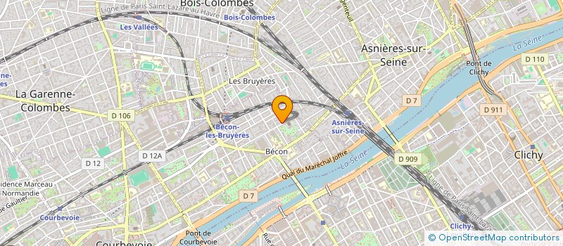 localisation de l'entreprise SCI 1 CLIGNANCOURT à COURBEVOIE