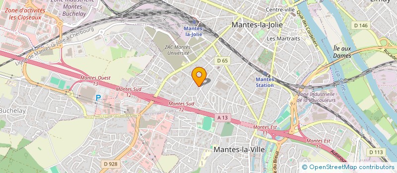 localisation de l'entreprise SCI 1 DE LA VAUCOULEURS  MANTES-LA-VILLE