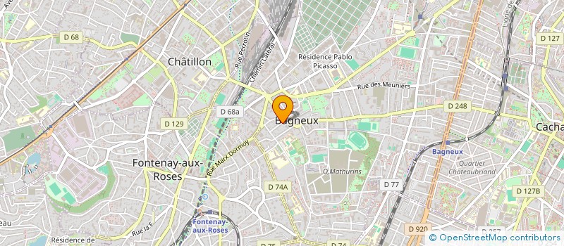 localisation de l'entreprise SCI 1 DIVISION LECLERC à BAGNEUX