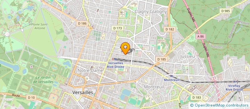 localisation de l'entreprise SCI-1 DUJARDIN  VERSAILLES
