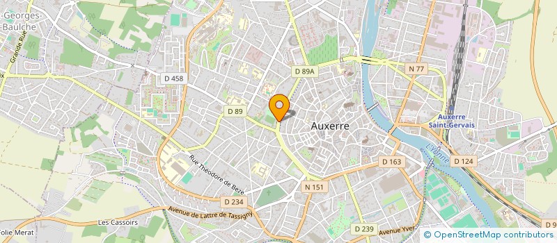 localisation de l'entreprise SCI 1 ET 3 RUE PAUL BERT à AUXERRE