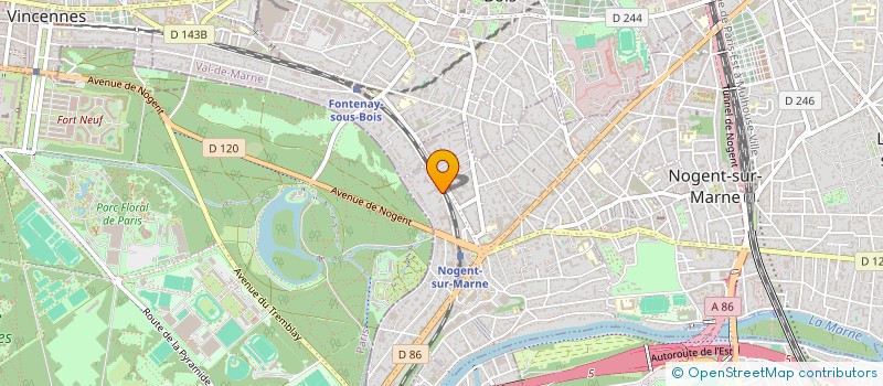 localisation de l'entreprise SCI 1 NATION  NOGENT-SUR-MARNE