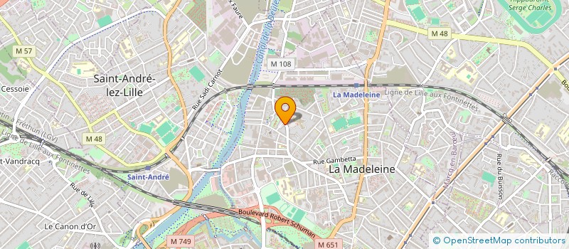 localisation de l'entreprise SCI 1 PLACE DE LA BOUCHERIE à LA MADELEINE