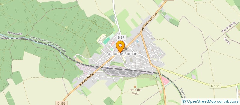 localisation de l'entreprise SCI 1 PLACE DU GENERAL DE GAULLE  AUDUN-LE-ROMAN