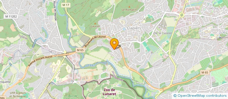 localisation de l'entreprise SCI 1 PLAN DES HAUTS DU FESQUET  CLAPIERS