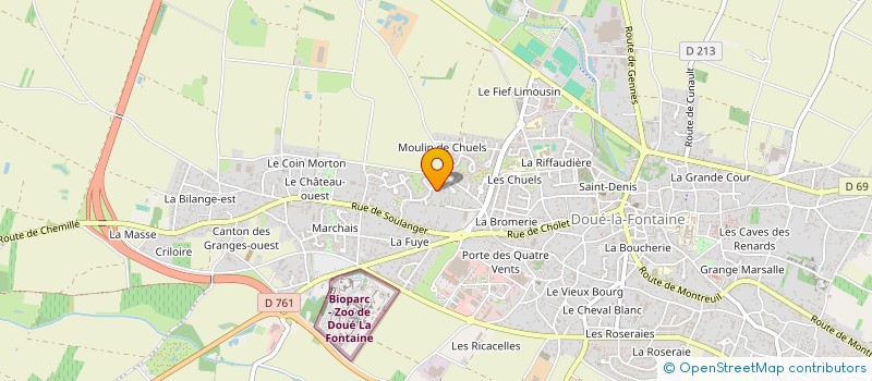 localisation de l'entreprise SCI 1 PORTE BONNIN  DOUE-EN-ANJOU