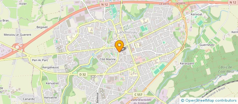 localisation de l'entreprise SCI 1 R DE LA TOUR D AUVERGNE  LANDIVISIAU