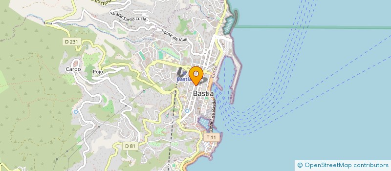 localisation de l'entreprise SCI 1 RUE ABBATUCCI à BASTIA