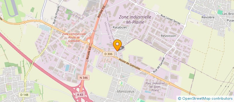 localisation de l'entreprise SCI 1 RUE AMBROISE PARE  SAINT-PRIEST