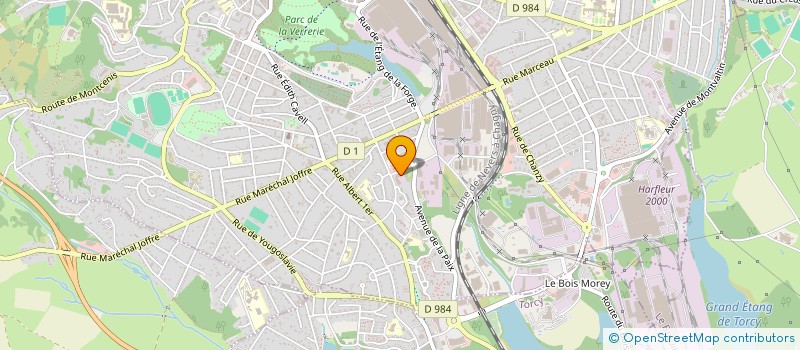 localisation de l'entreprise SCI 1 RUE BAPTISTE MARCET à LE CREUSOT