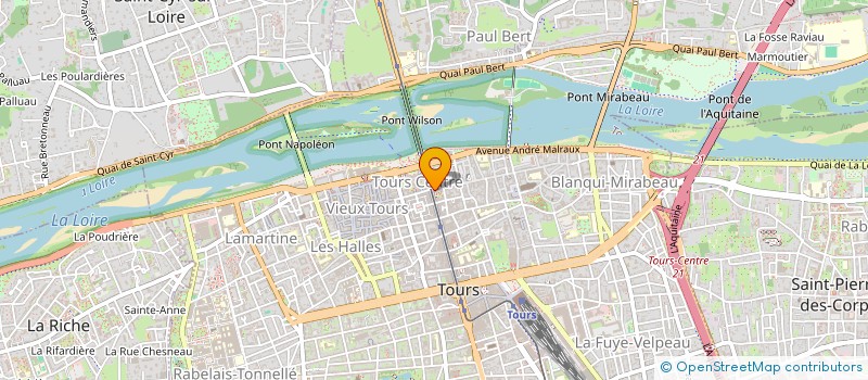 localisation de l'entreprise SCI 1 RUE COLBERT  TOURS
