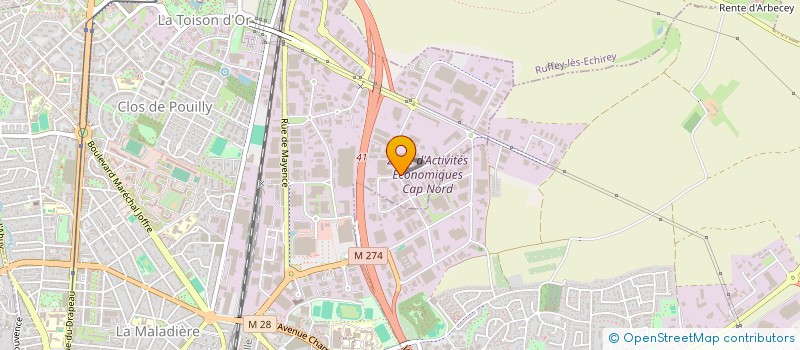 localisation de l'entreprise SCI 1 RUE DE LA BREUCHILLIERE à DIJON