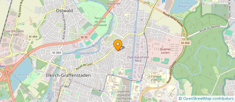 localisation de l'entreprise SCI 1 RUE DE LA CARPE  ILLKIRCH-GRAFFENSTADEN
