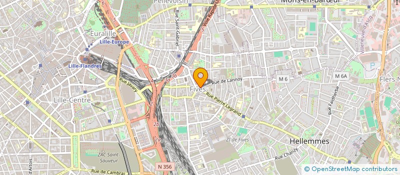 localisation de l'entreprise SCI 1 RUE DE LANNOY HAUT à LILLE