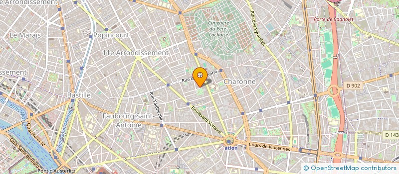 localisation de l'entreprise SCI 1 RUE DE NICE  PARIS