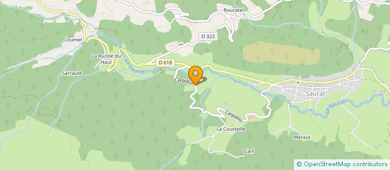 localisation de l'entreprise SCI 1 RUE DE SAURAT à TARASCON-SUR-ARIEGE