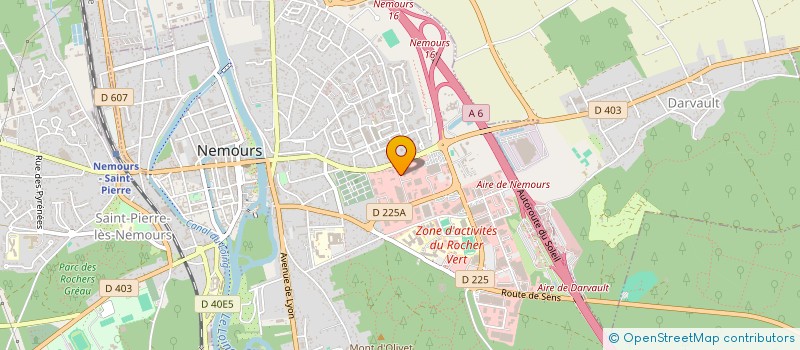 localisation de l'entreprise SCI 1 RUE DENIS PAPIN  NEMOURS