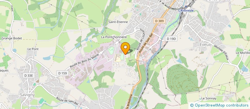 localisation de l'entreprise SCI 1 RUE DU MOULIN  SAIN-BEL