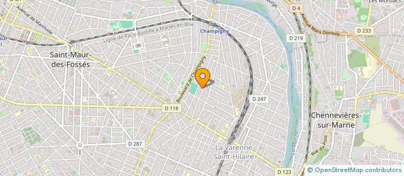 localisation de l'entreprise SCI 1 RUE GENERAL LECLERC à SAINT-MAUR-DES-FOSSES