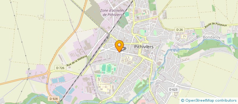 localisation de l'entreprise SCI 1 RUE GEORGES TONNELAT à PITHIVIERS
