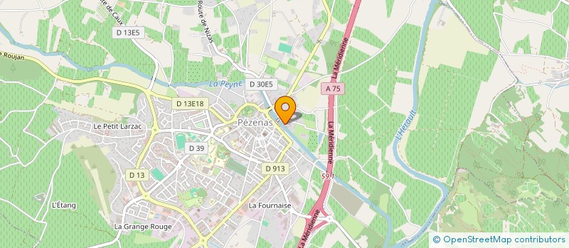 localisation de l'entreprise SCI 1 RUE GLEIZE  PEZENAS