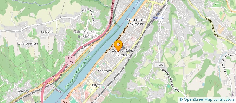 localisation de l'entreprise SCI 1 RUE JEAN MOULIN  VIENNE