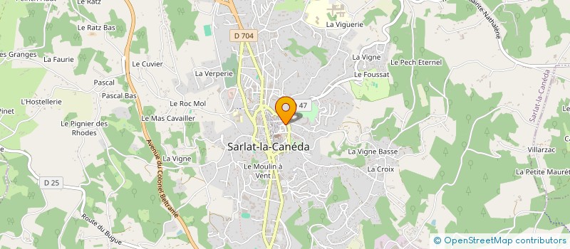 localisation de l'entreprise SCI 1 RUE LANDRY à SARLAT-LA-CANEDA