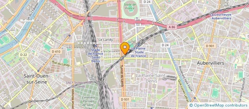 localisation de l'entreprise SCI 1 RUE PAUL LAFARGUE  SAINT-DENIS