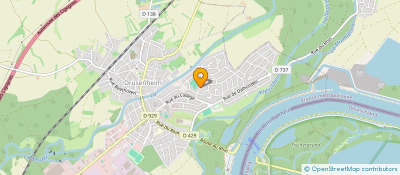 localisation de l'entreprise SCI 10/10  DRUSENHEIM