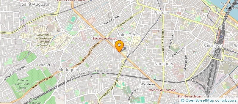 localisation de l'entreprise SCI 10-12 RUE DE CAUDERES  TALENCE