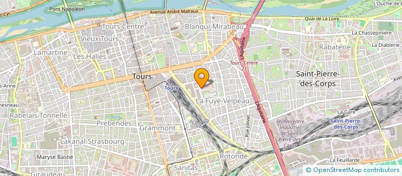 localisation de l'entreprise SCI 10-18 PLACE DE CATALOGNE  TOURS