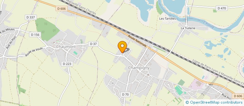 localisation de l'entreprise SCI 10 AULNOYS  CHAMPIGNY