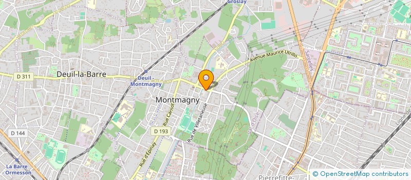 localisation de l'entreprise SCI 10 AV DU GENERAL DE GAULLE  MONTMAGNY