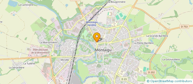 localisation de l'entreprise SCI 10 AV VILLEBOIS MAREUIL à MONTAIGU-VENDEE