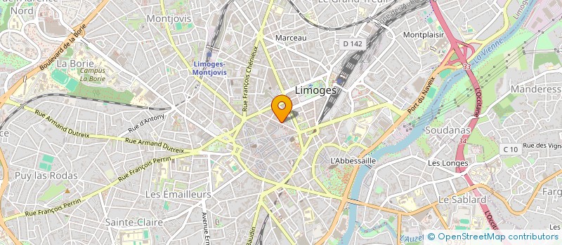 localisation de l'entreprise SCI 10 CARNOT à LIMOGES