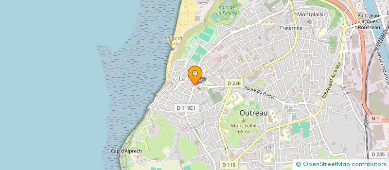 localisation de l'entreprise SCI 10 ET 12 PLACE DE L'EGLISE  LE PORTEL