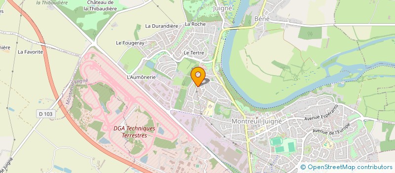 localisation de l'entreprise SCI 10 IMPASSE DU HAUT COUDRAY  MONTREUIL-JUIGNE