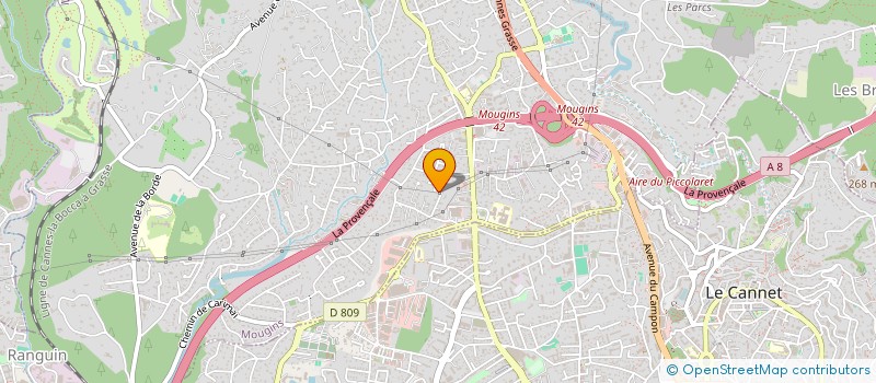 localisation de l'entreprise SCI 10 MACE à MOUGINS