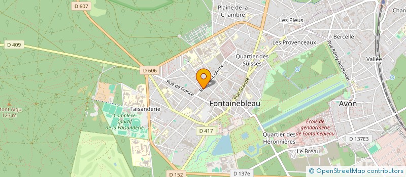 localisation de l'entreprise SCI 10 MAILLETS  FONTAINEBLEAU