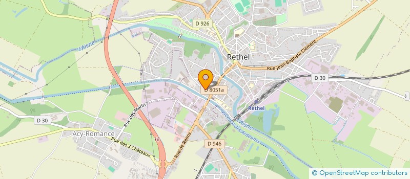 localisation de l'entreprise SCI 10 ORTHO  RETHEL