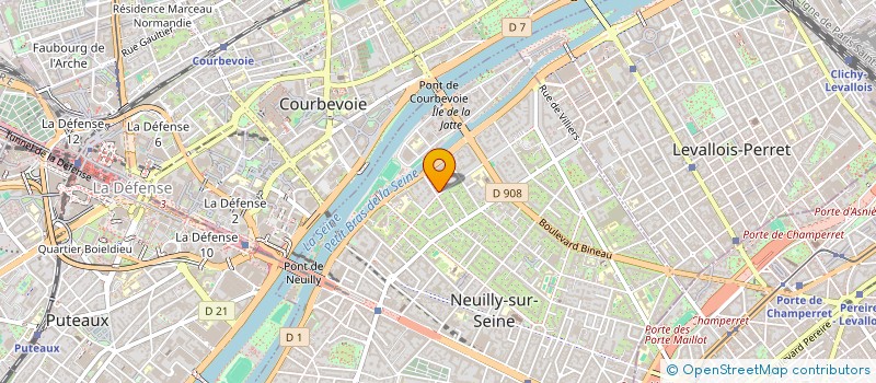localisation de l'entreprise SCI 10 PARMENTIER à NEUILLY-SUR-SEINE